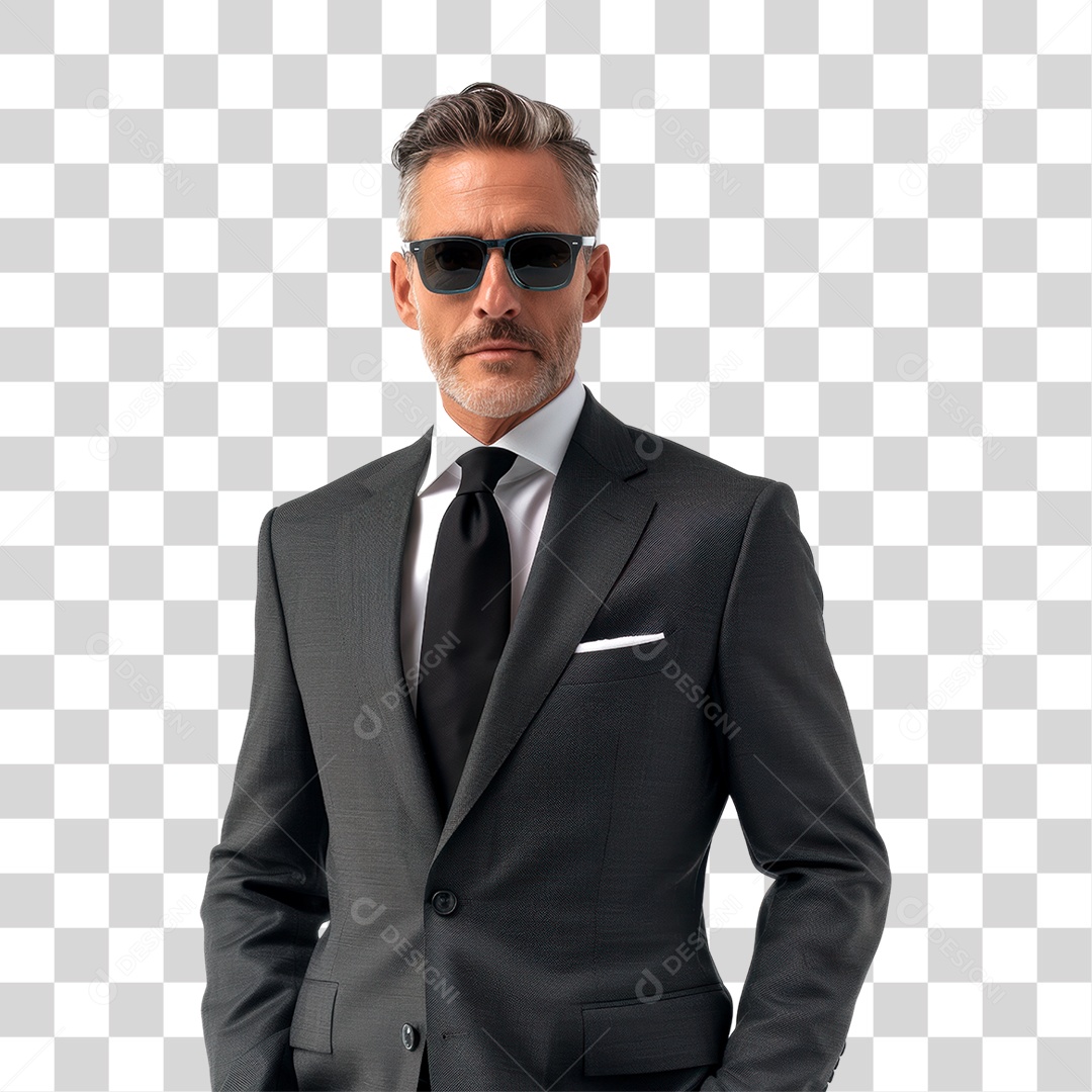 Homem de Terno PNG Transparente