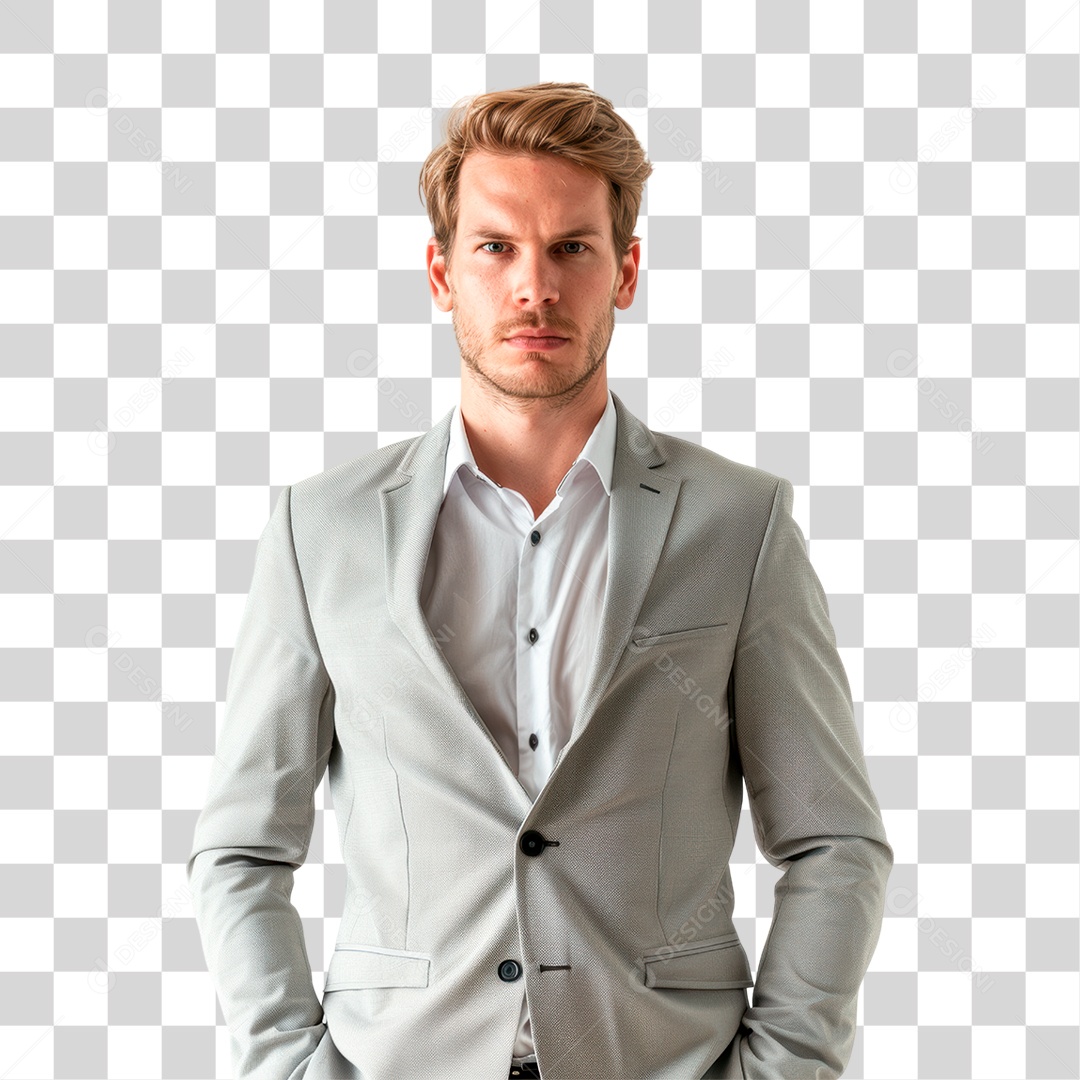 Homem de Terno PNG Transparente