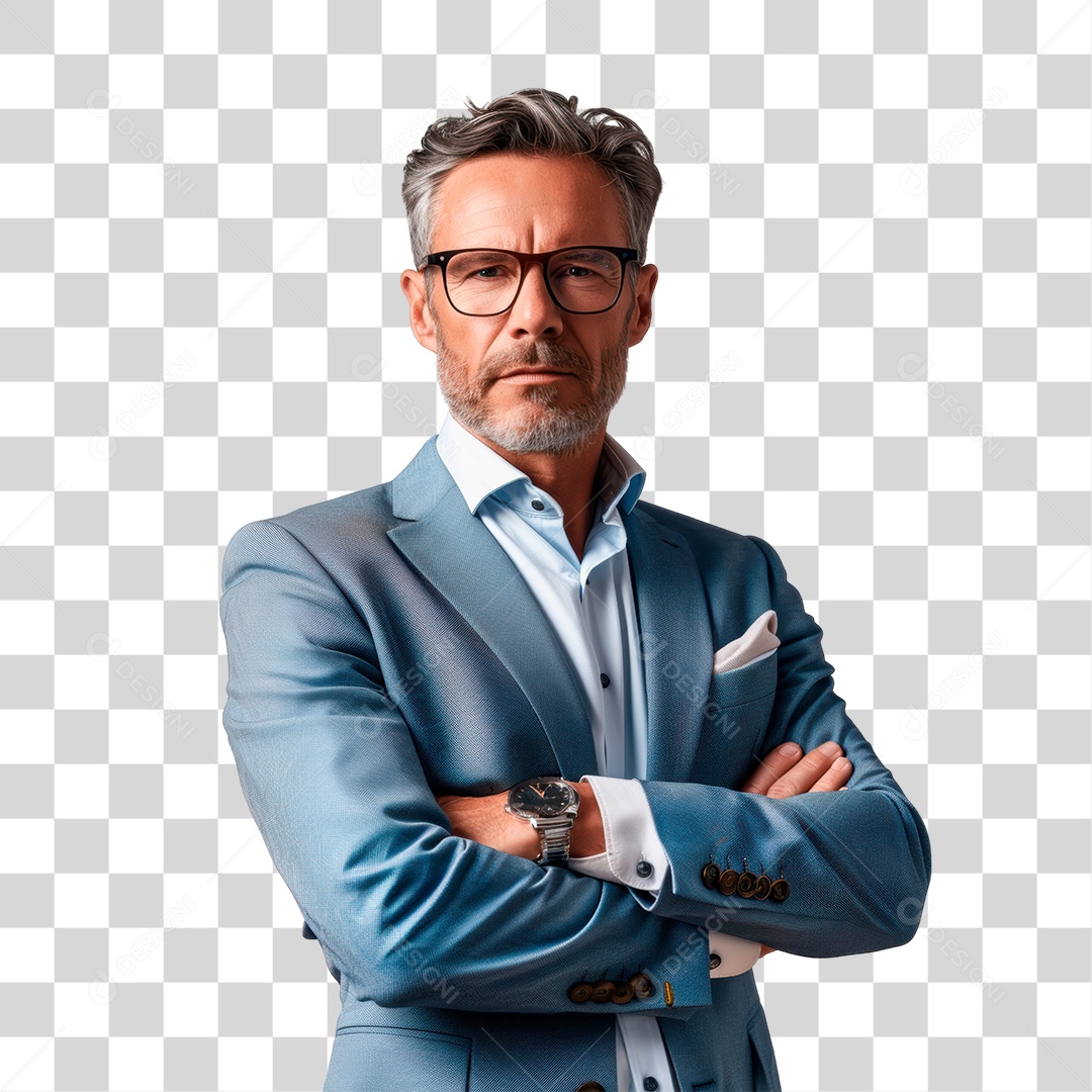 Homem de Terno PNG Transparente