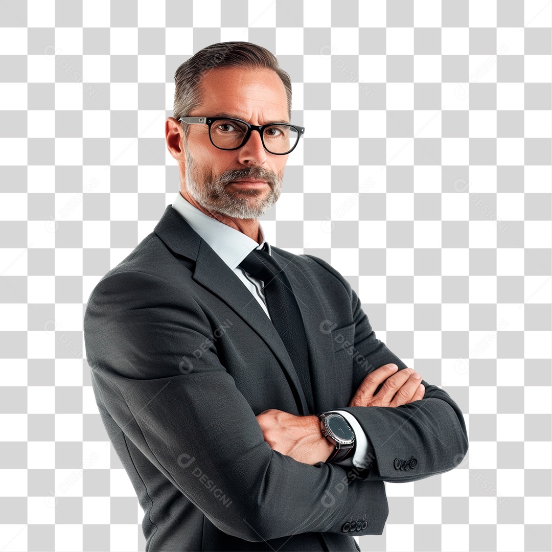 Homem de Terno PNG Transparente