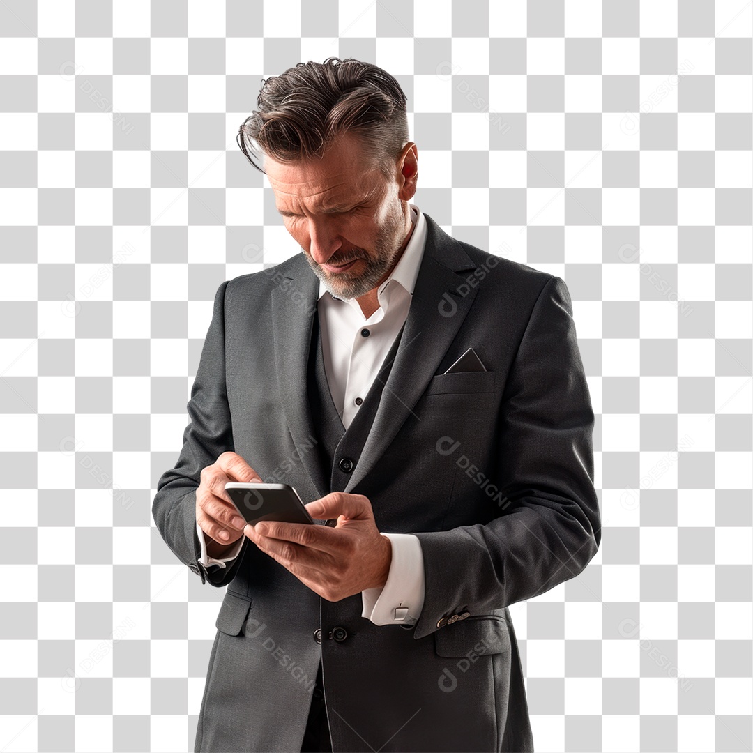 Homem de Terno PNG Transparente