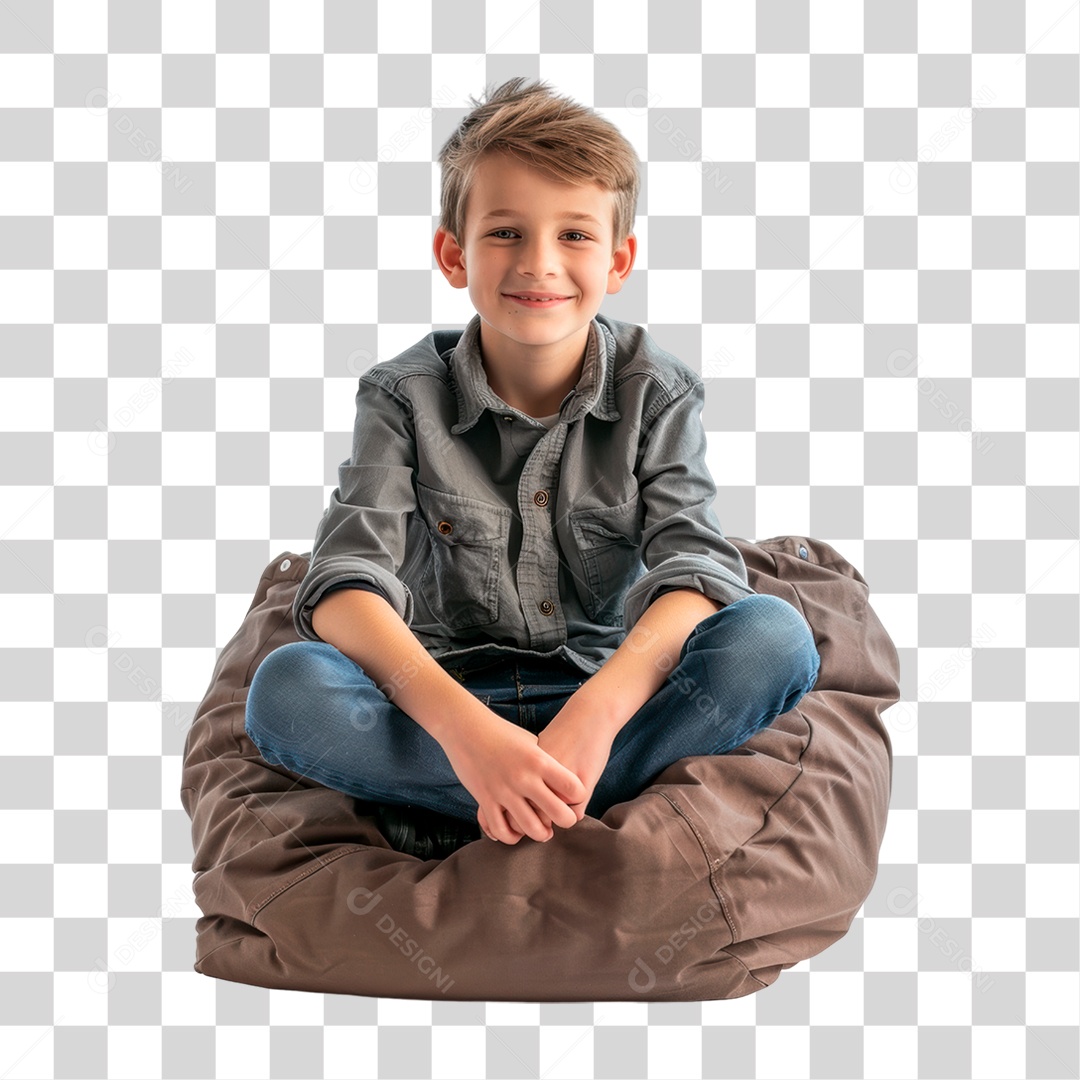 Menino Sorrindo PNG Transparente