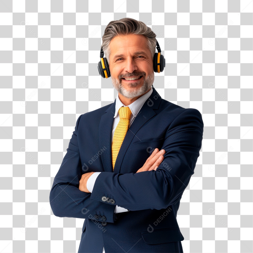 Homem de Terno PNG Transparente