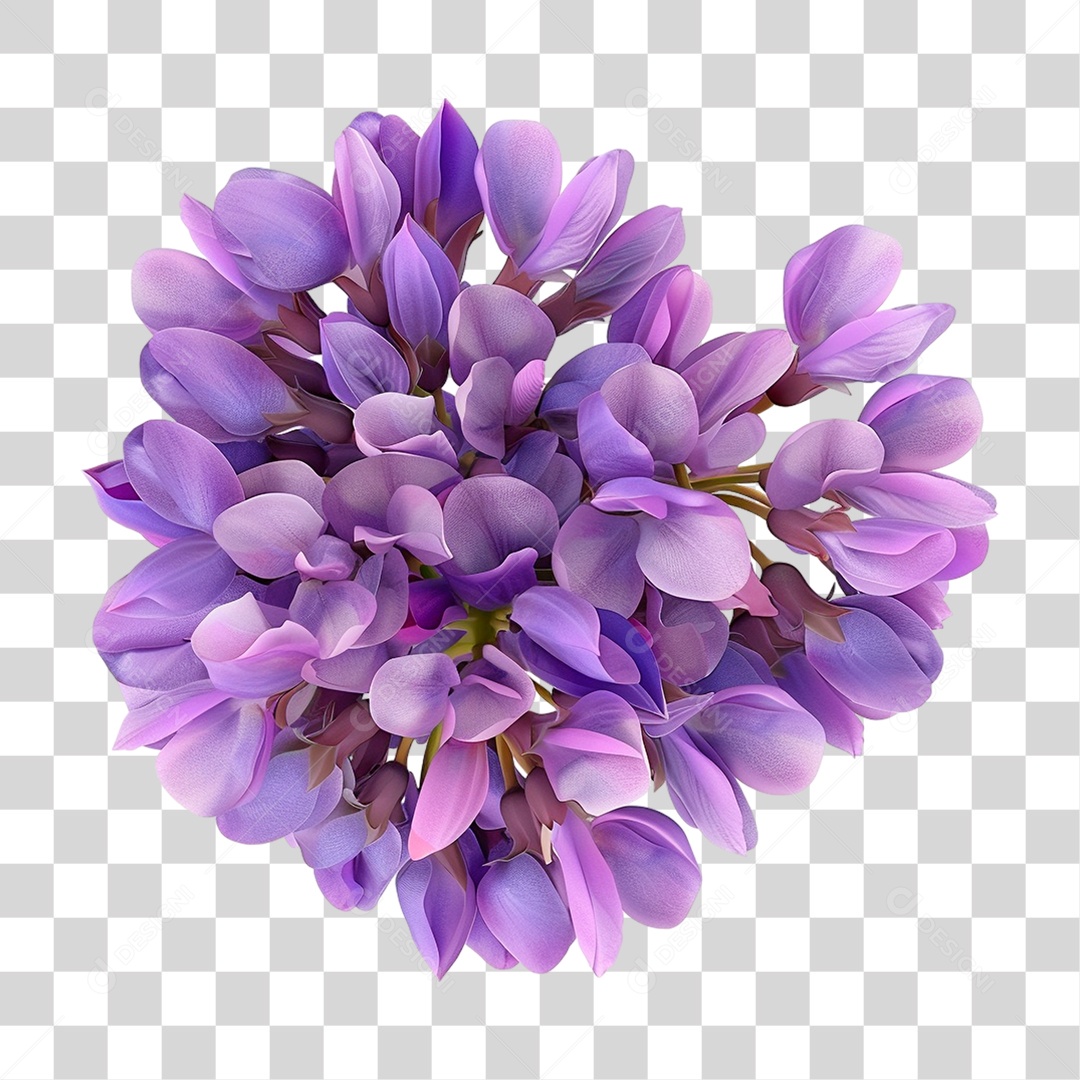 Flor Roxa PNG Transparente