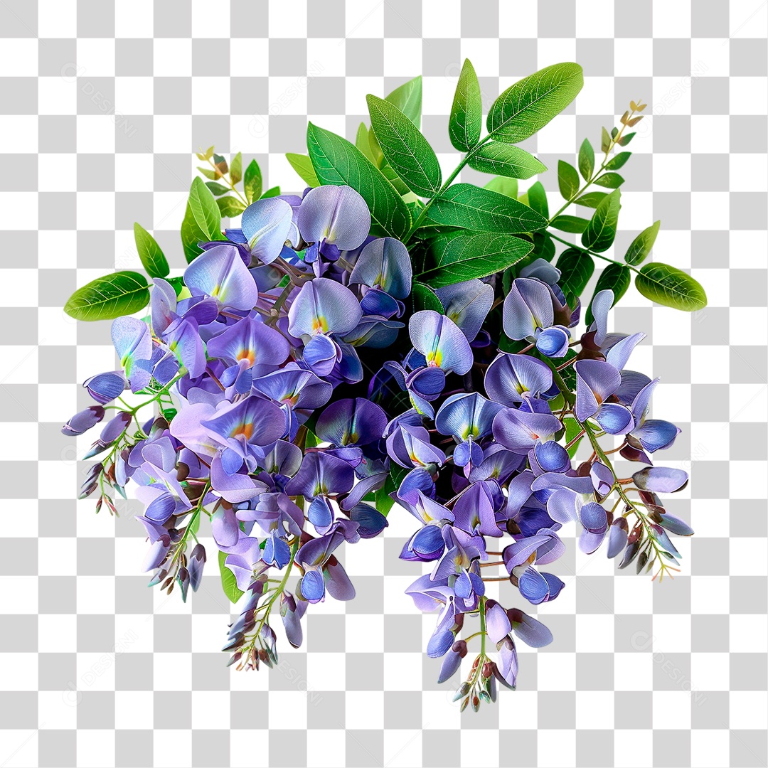 Flor Roxa PNG Transparente