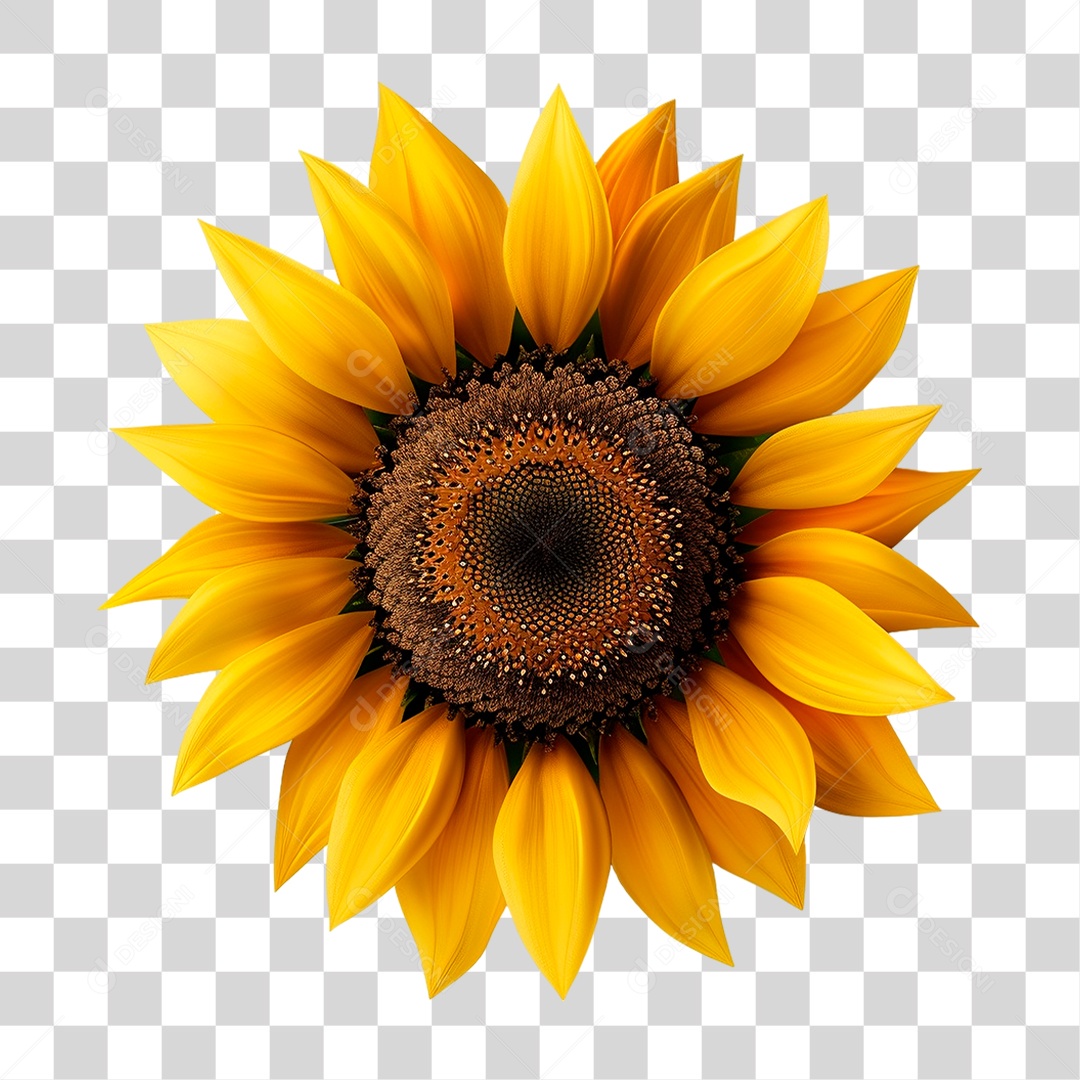 Flor Amarela PNG Transparente