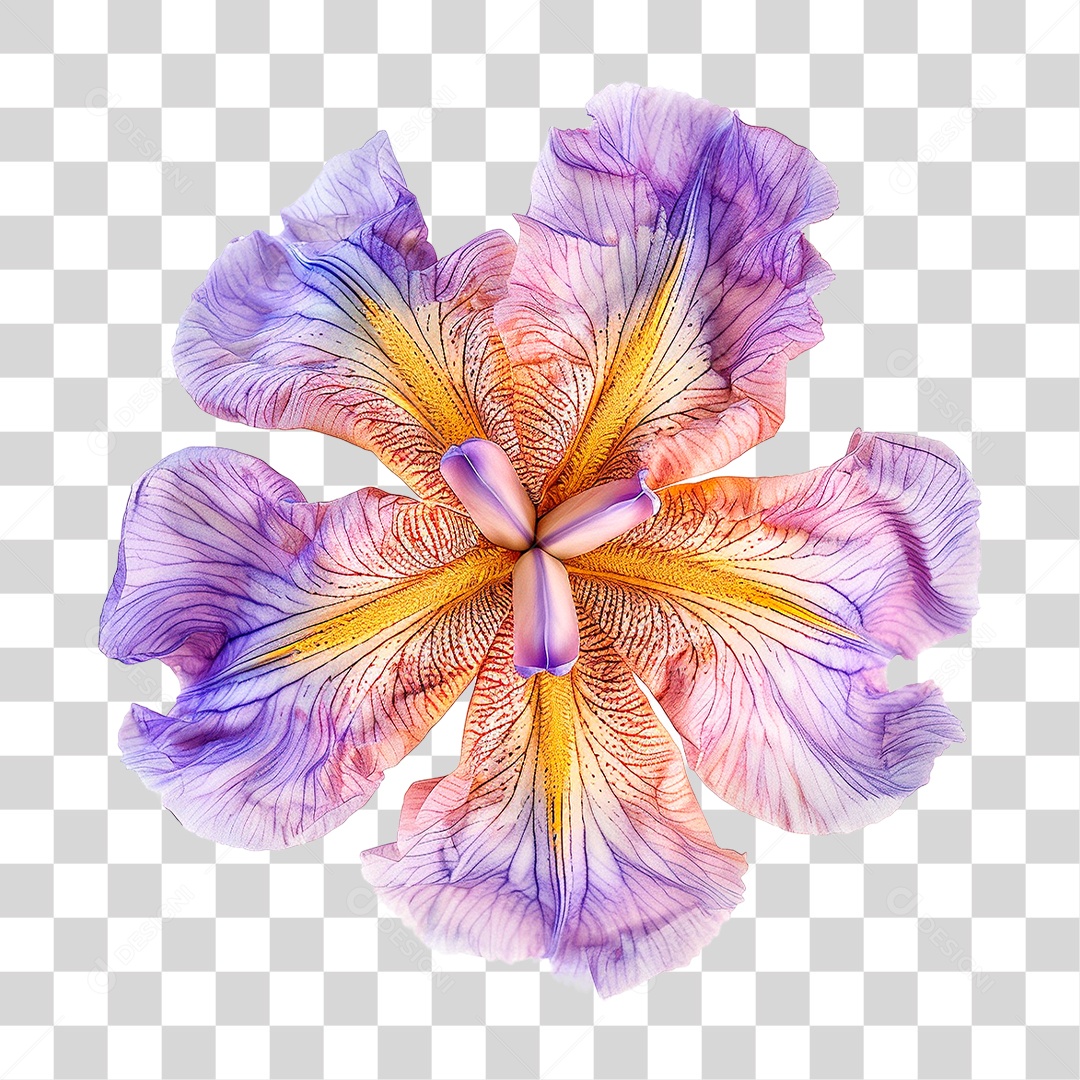 Flor Roxa PNG Transparente