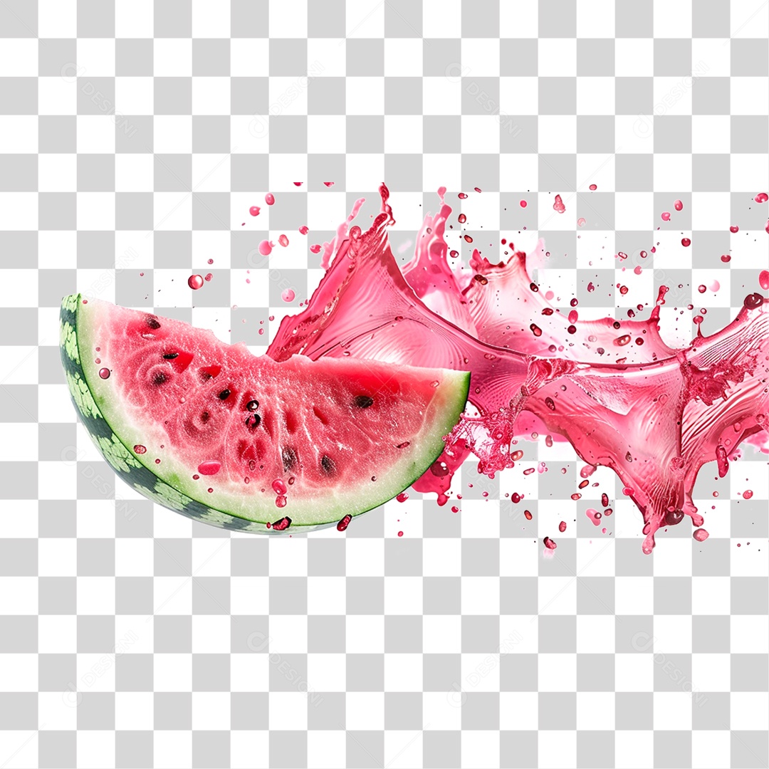 Fatia de Melancia PNG Transparente
