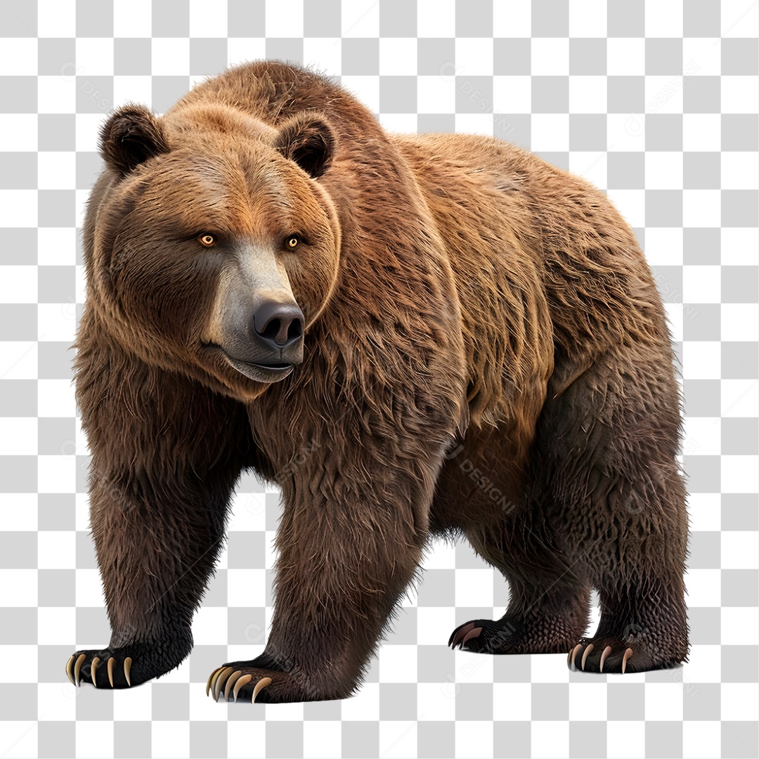 Urso Selvagem PNG Transparente