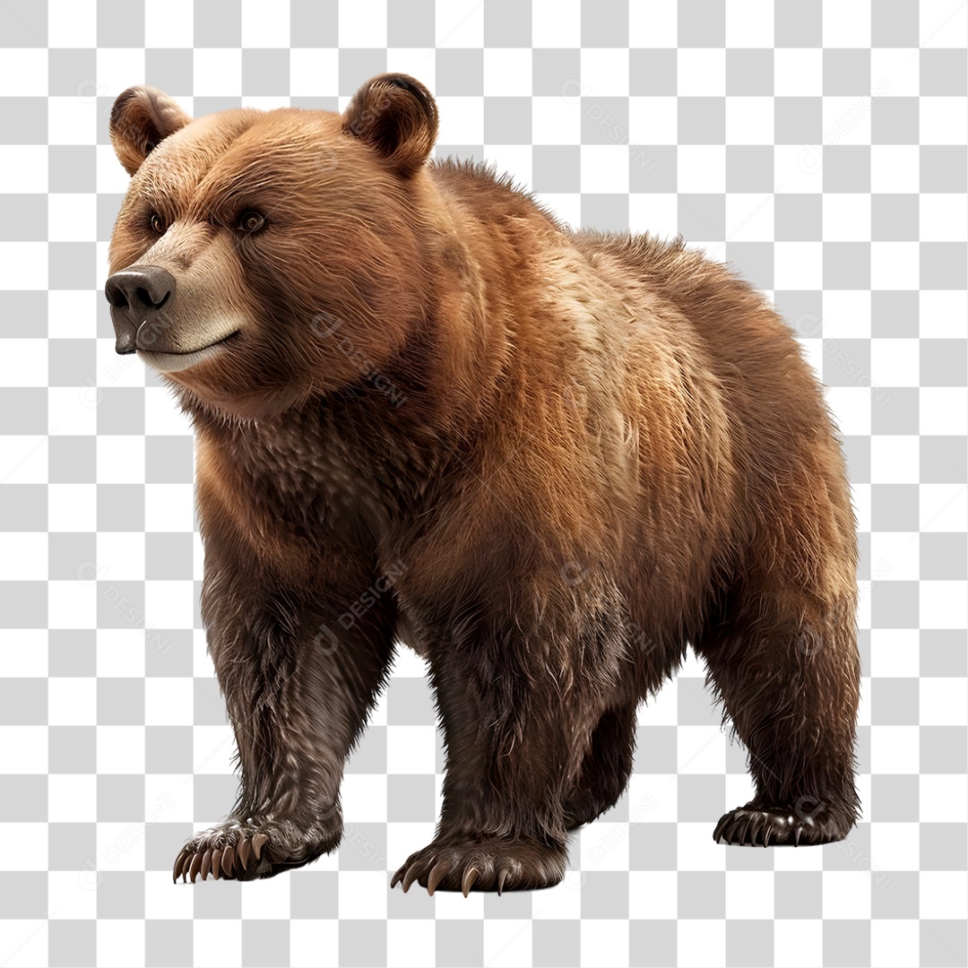 Urso Selvagem PNG Transparente