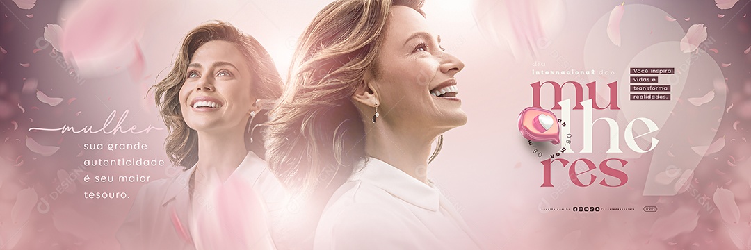 Carrossel Dia Internacional Das Mulheres 08 de Março Social Media PSD Editável