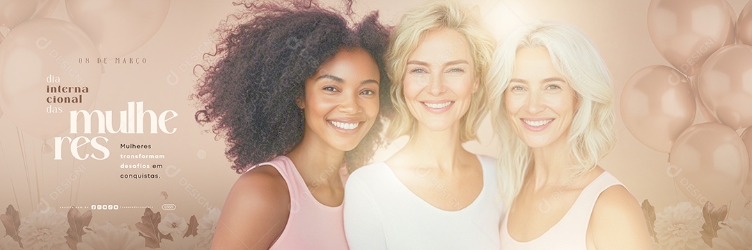 Carrossel Dia Internacional Das Mulheres 08 de Março Social Media PSD Editável