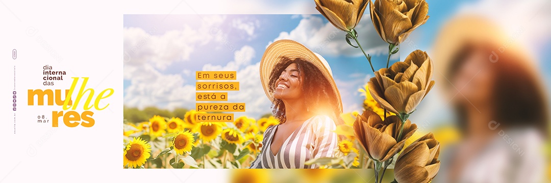 Carrossel Dia Internacional Das Mulheres 08 de Março Social Media PSD Editável