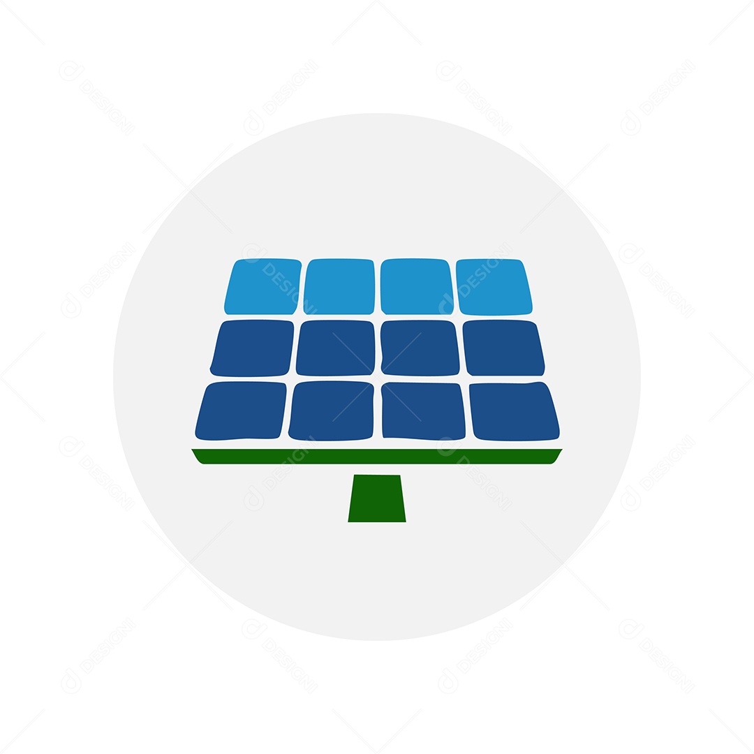 Modelo de Logo Energia Solar Vetor EPS