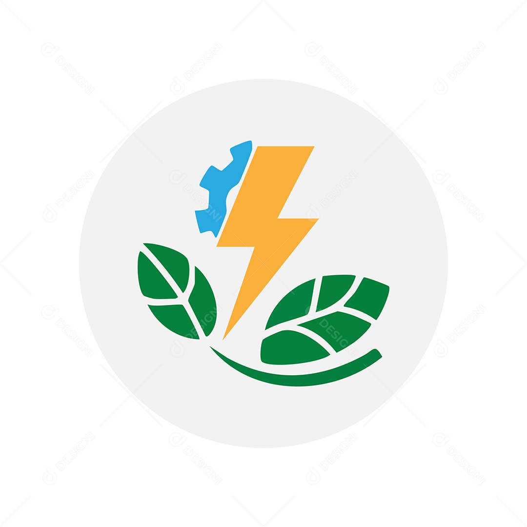 Modelo de Logo Energia Solar Vetor EPS