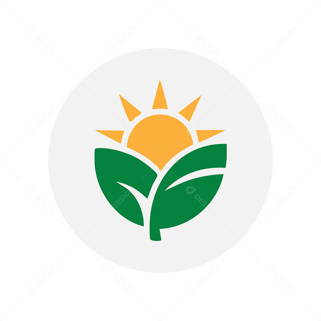 Modelo de Logo Energia Solar Vetor EPS