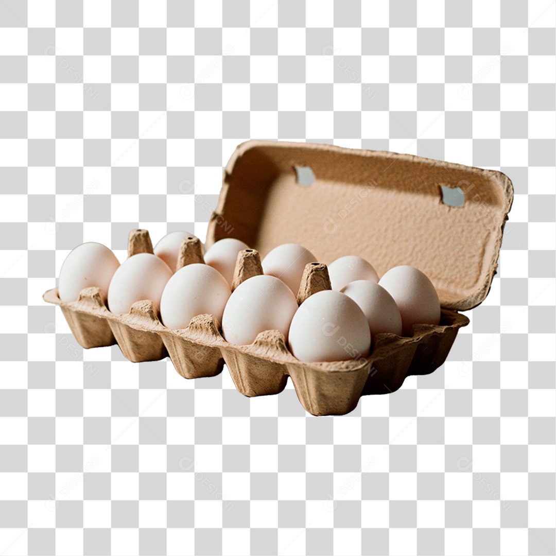 Cartela de Ovos PNG Transparente