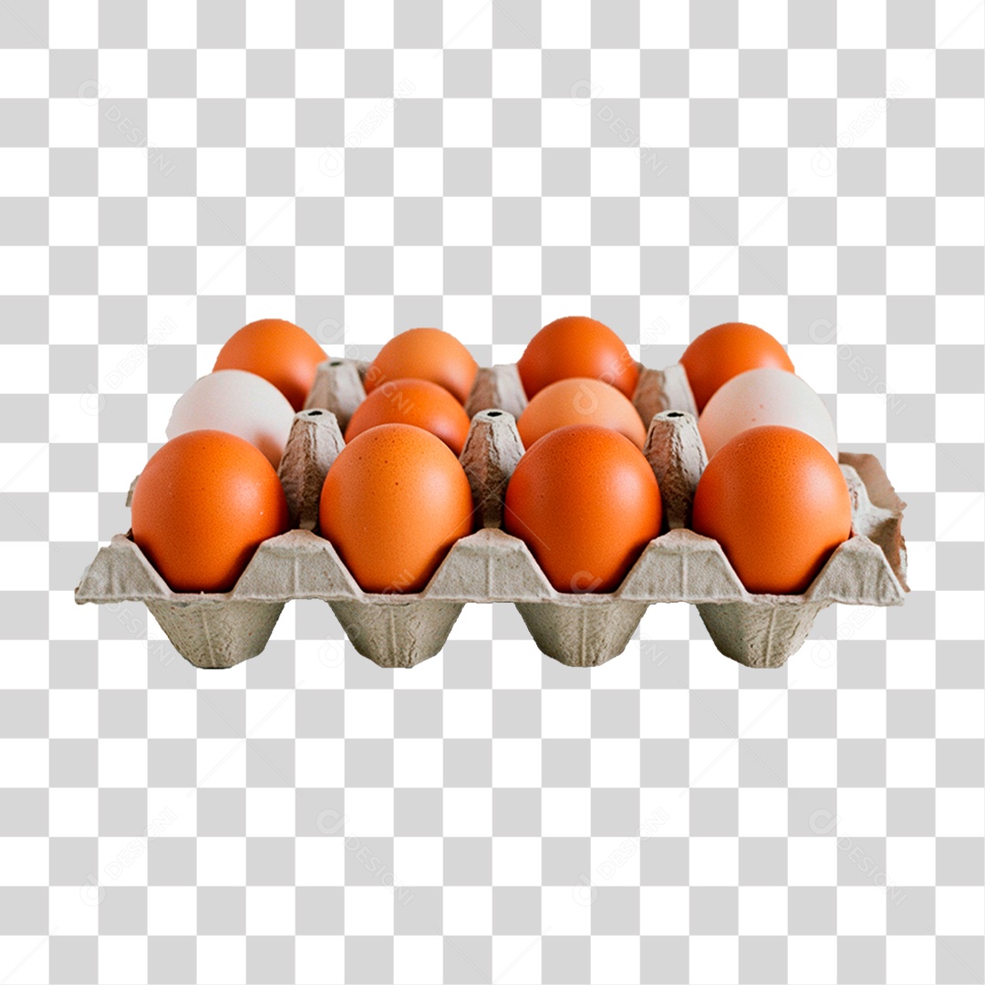 Cartela de Ovos PNG Transparente