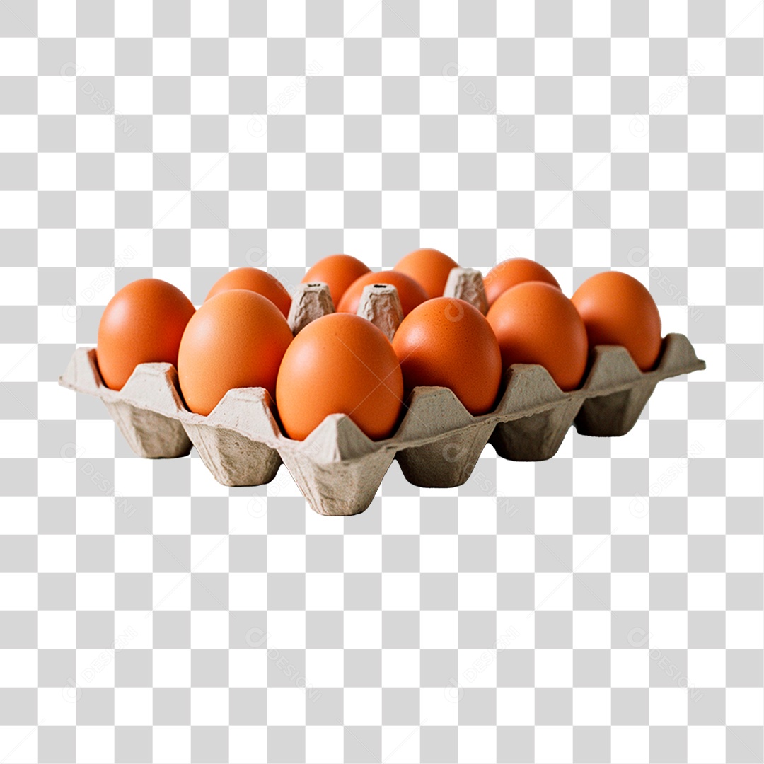 Cartela de Ovos PNG Transparente