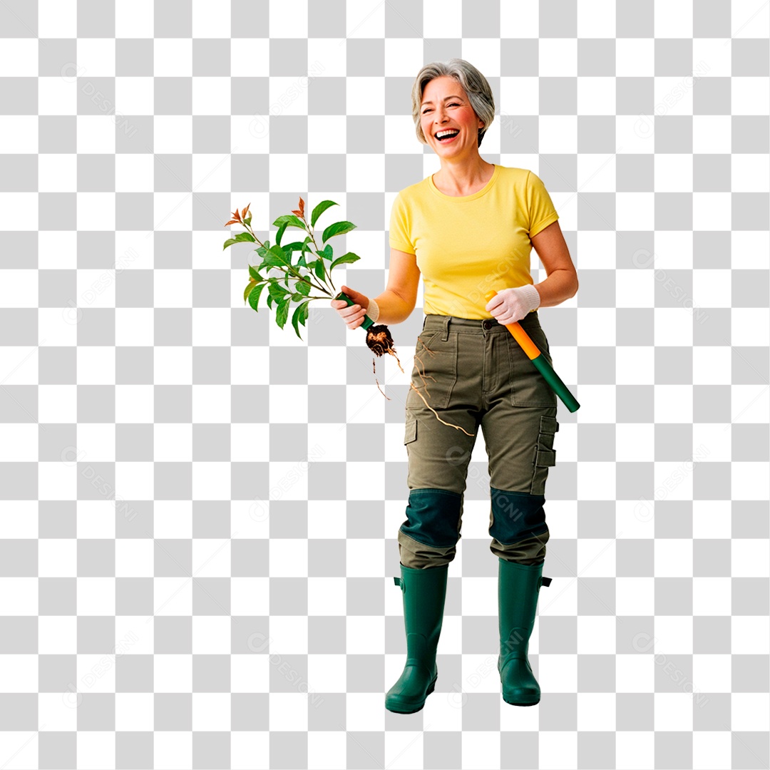 Mulher Agricultora PNG Transparente