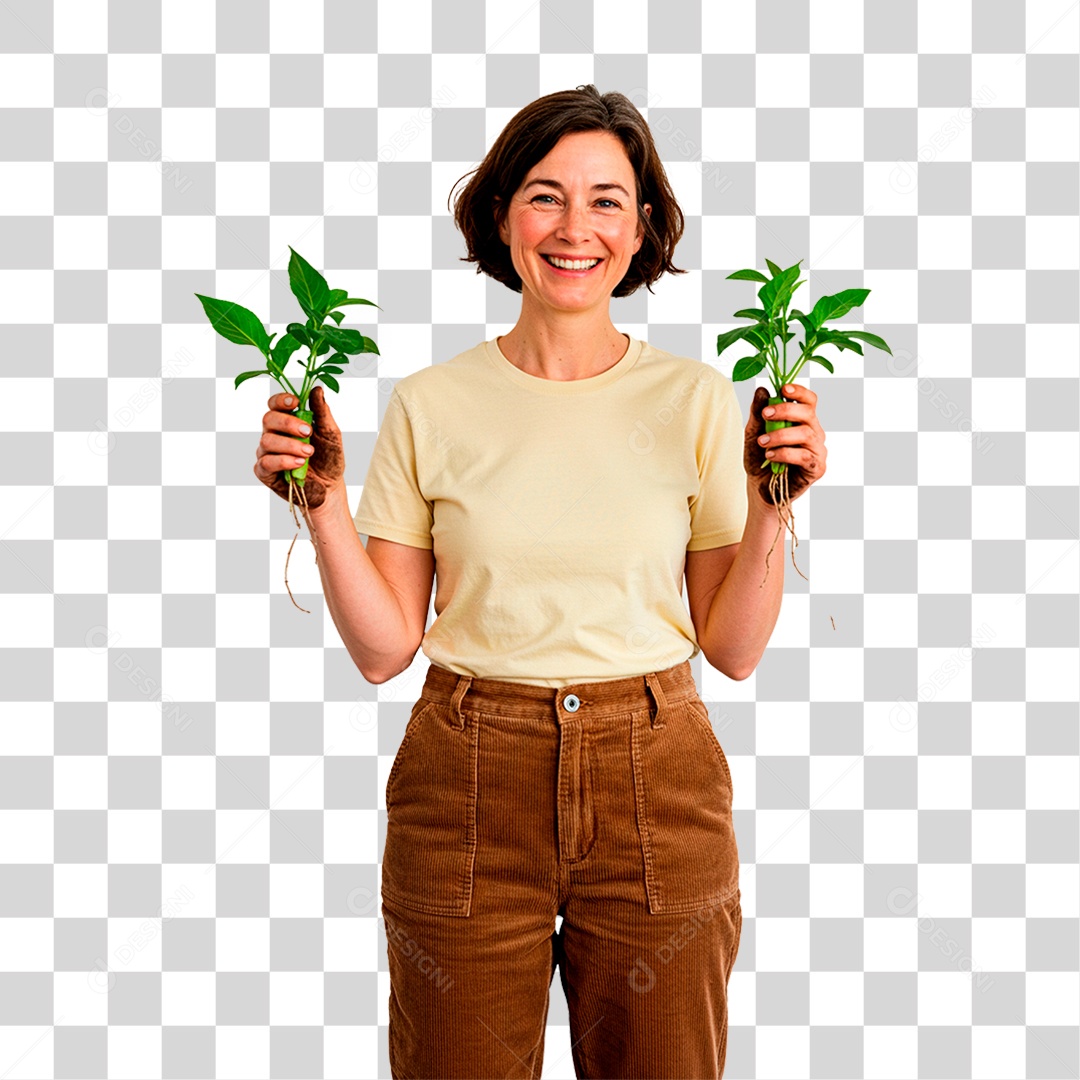 Mulher Agricultora PNG Transparente