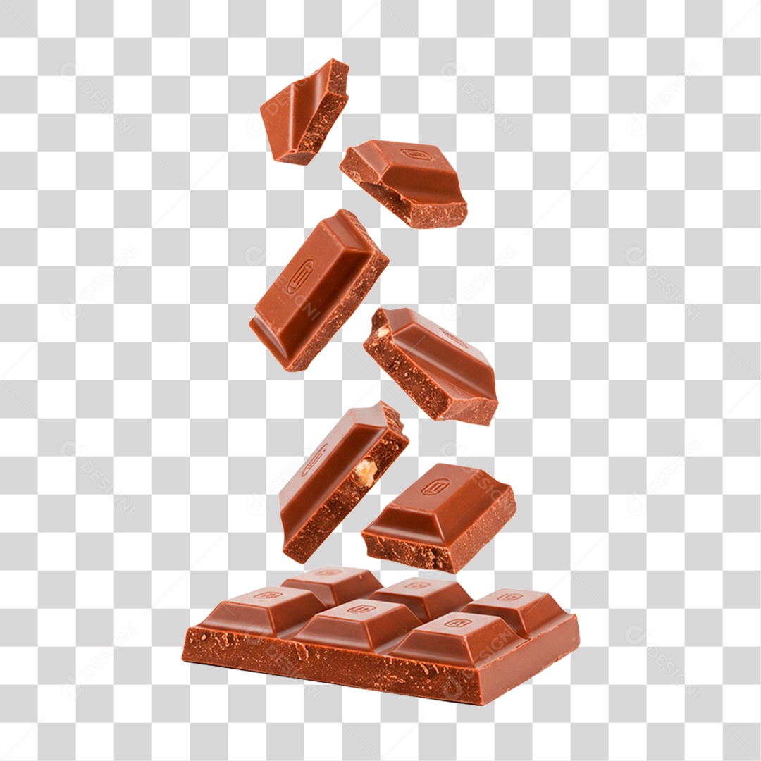 Pedaço de Chocolate PNG Transparente