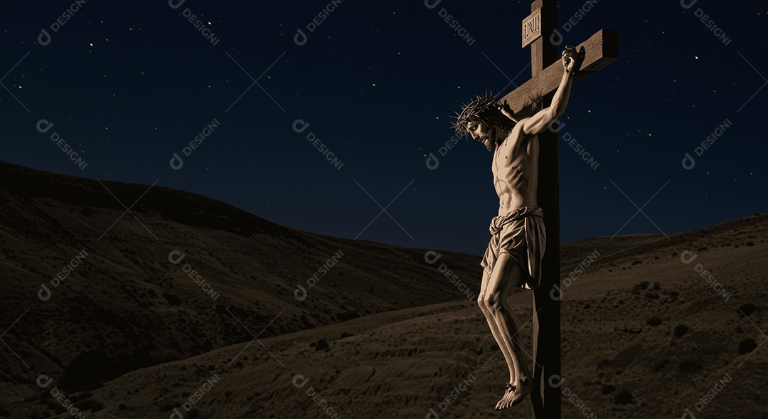 Semelhança de Jesus Cristo páscoa pregado na cruz