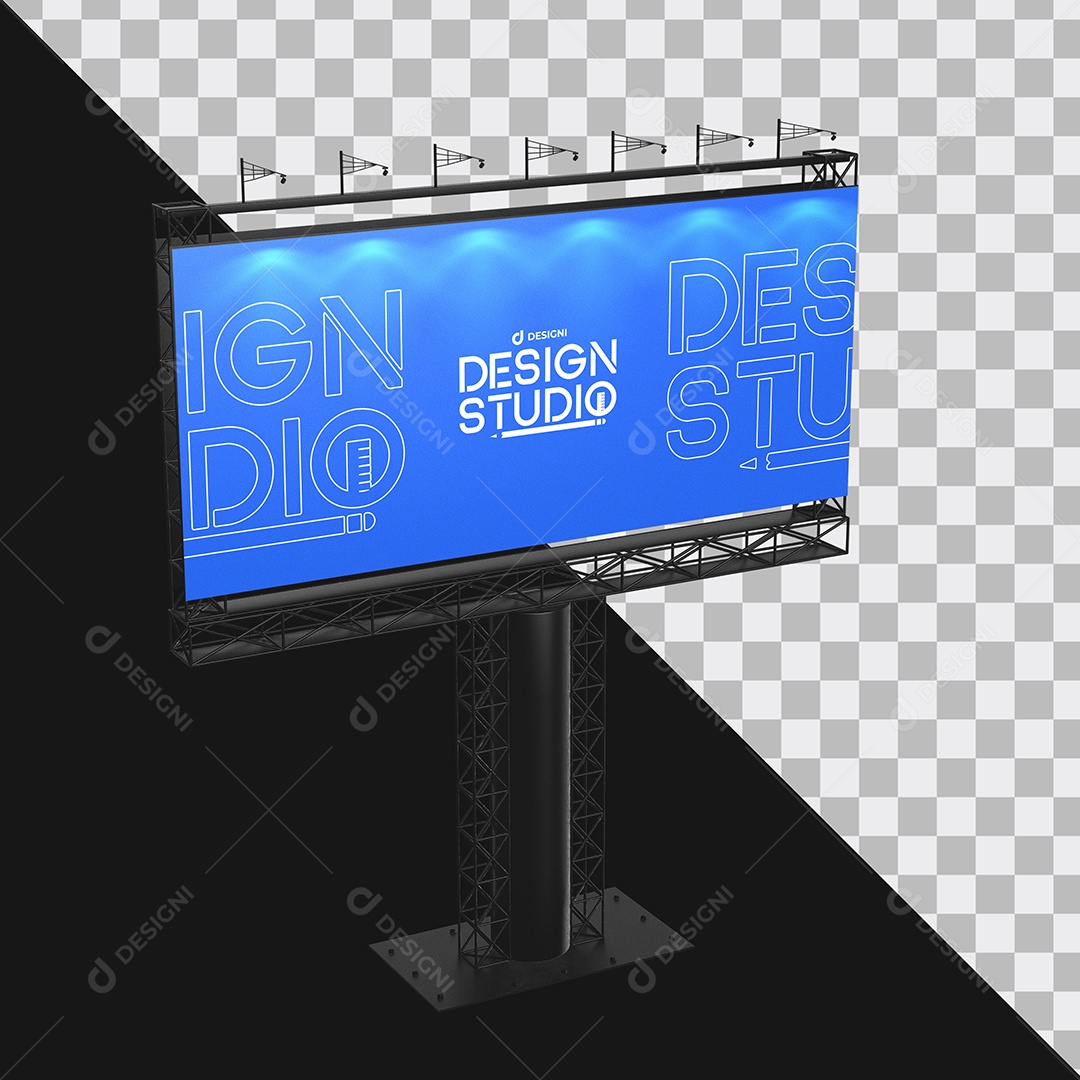Mockup de Outdoor para Publicidade PSD Editável