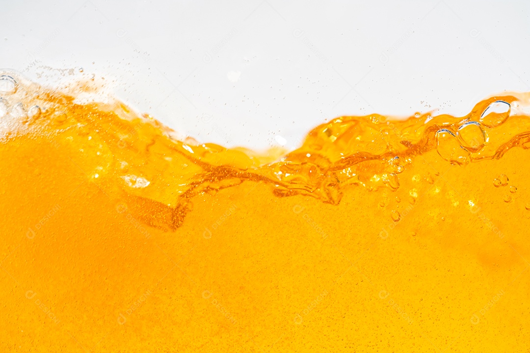 DSCF3692Close up brilhante laranja óleo ou textura de respingos de cerveja e ondas da natureza belas ondas curvas e pequenas bolhas suaves para design gráfico e fundo