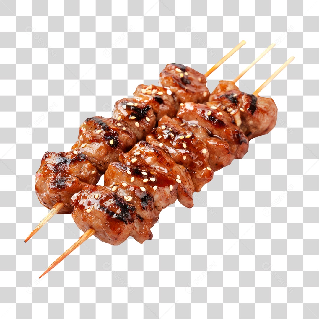 Espetinho de Carne PNG Transparente