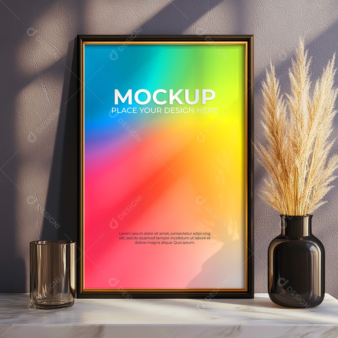 Quadro Mockup PSD Editável