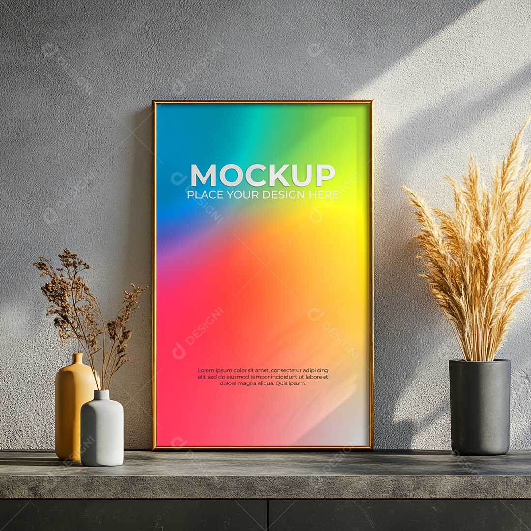 Quadro Mockup PSD editável