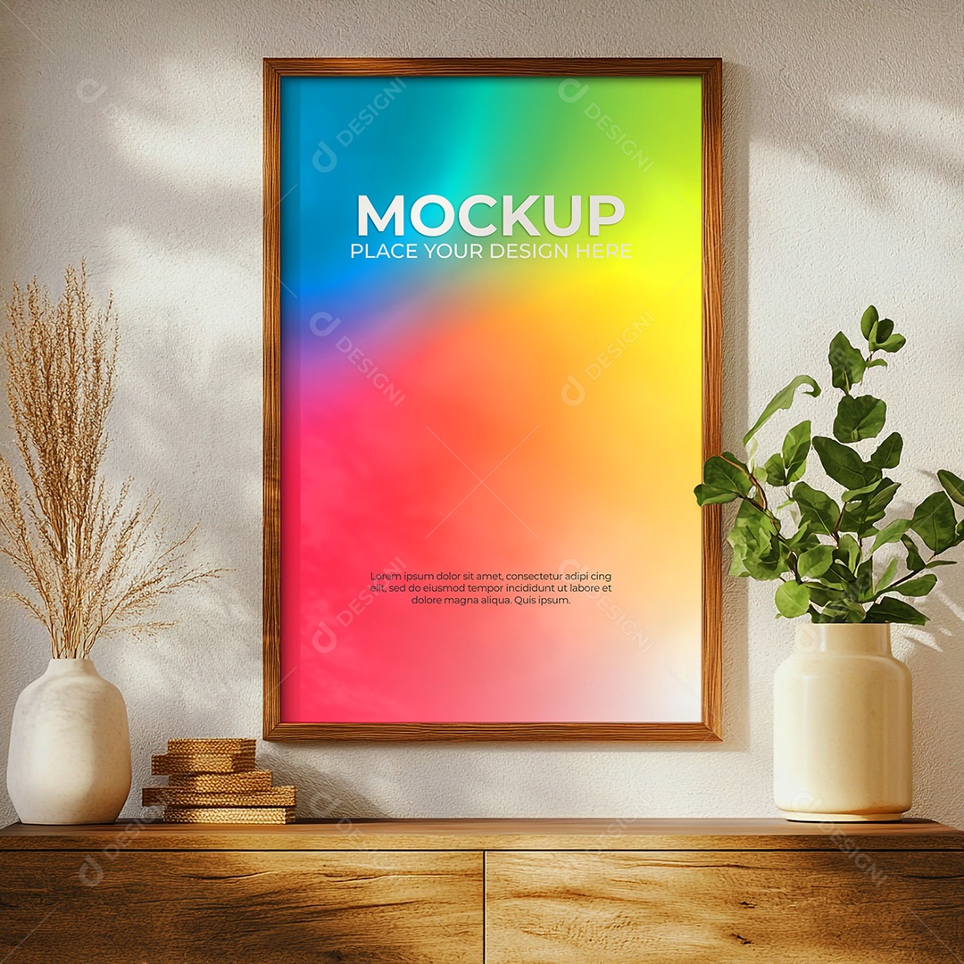 Quadro Mockup PSD Editável