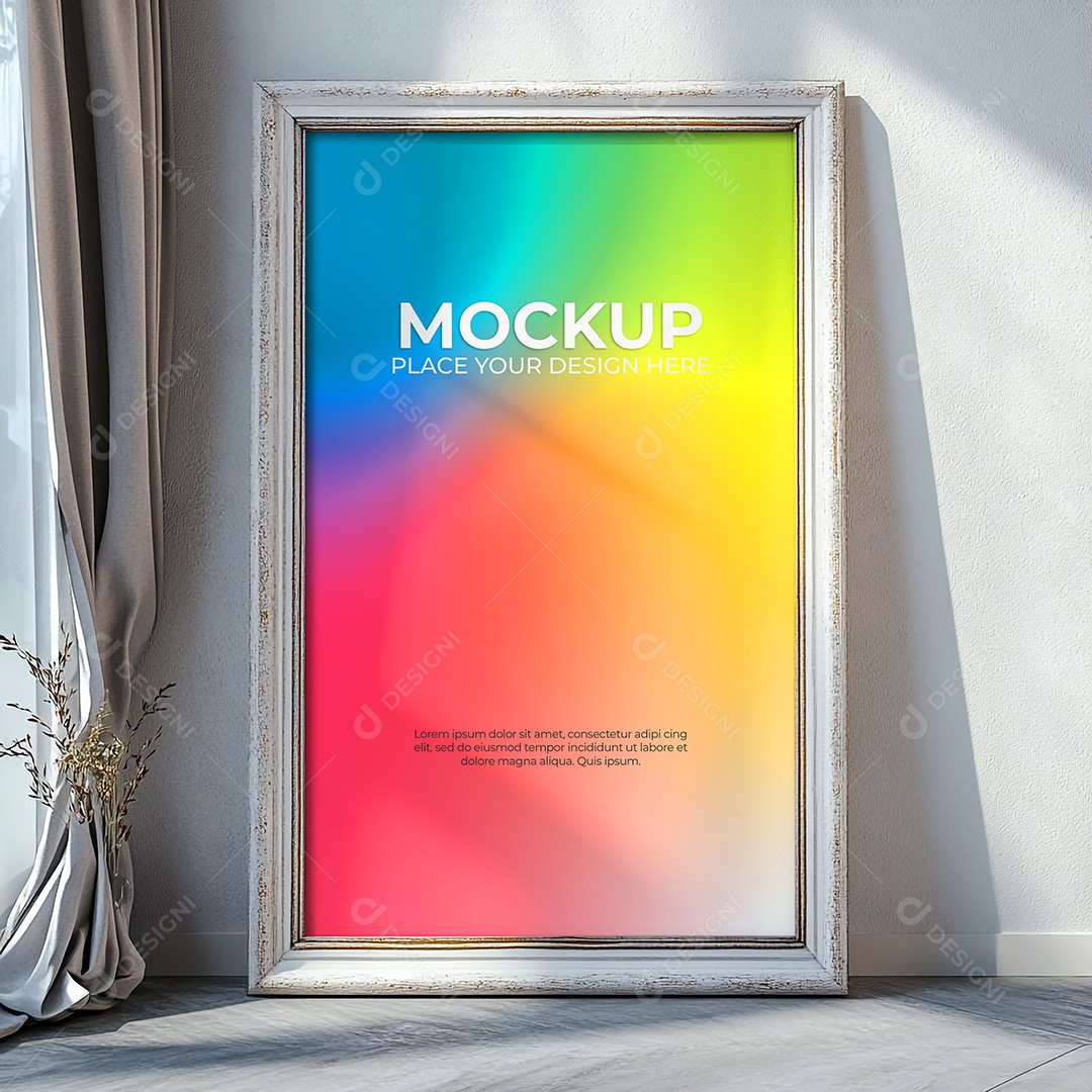 Quadro Mockup PSD Editável