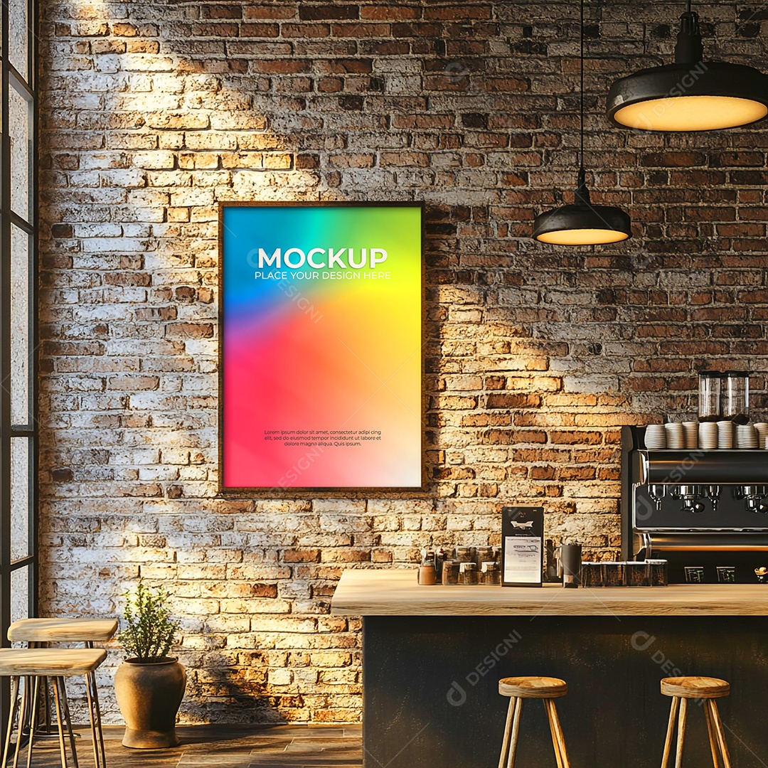 Quadro Mockup PSD Editável