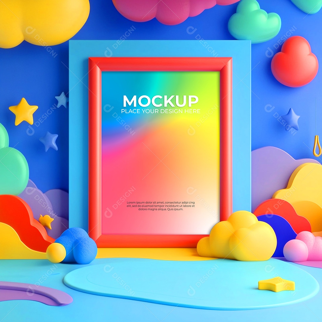 Quadro Mockup PSD Editável