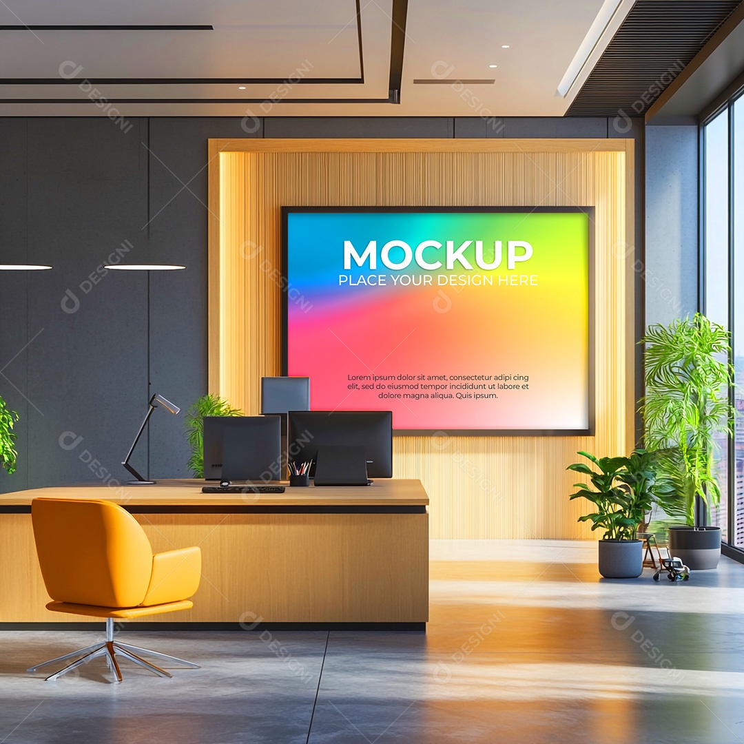 Quadro Mockup PSD Editável