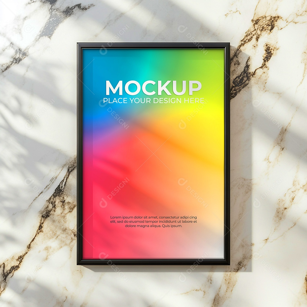 Quadro Mockup PSD Editável