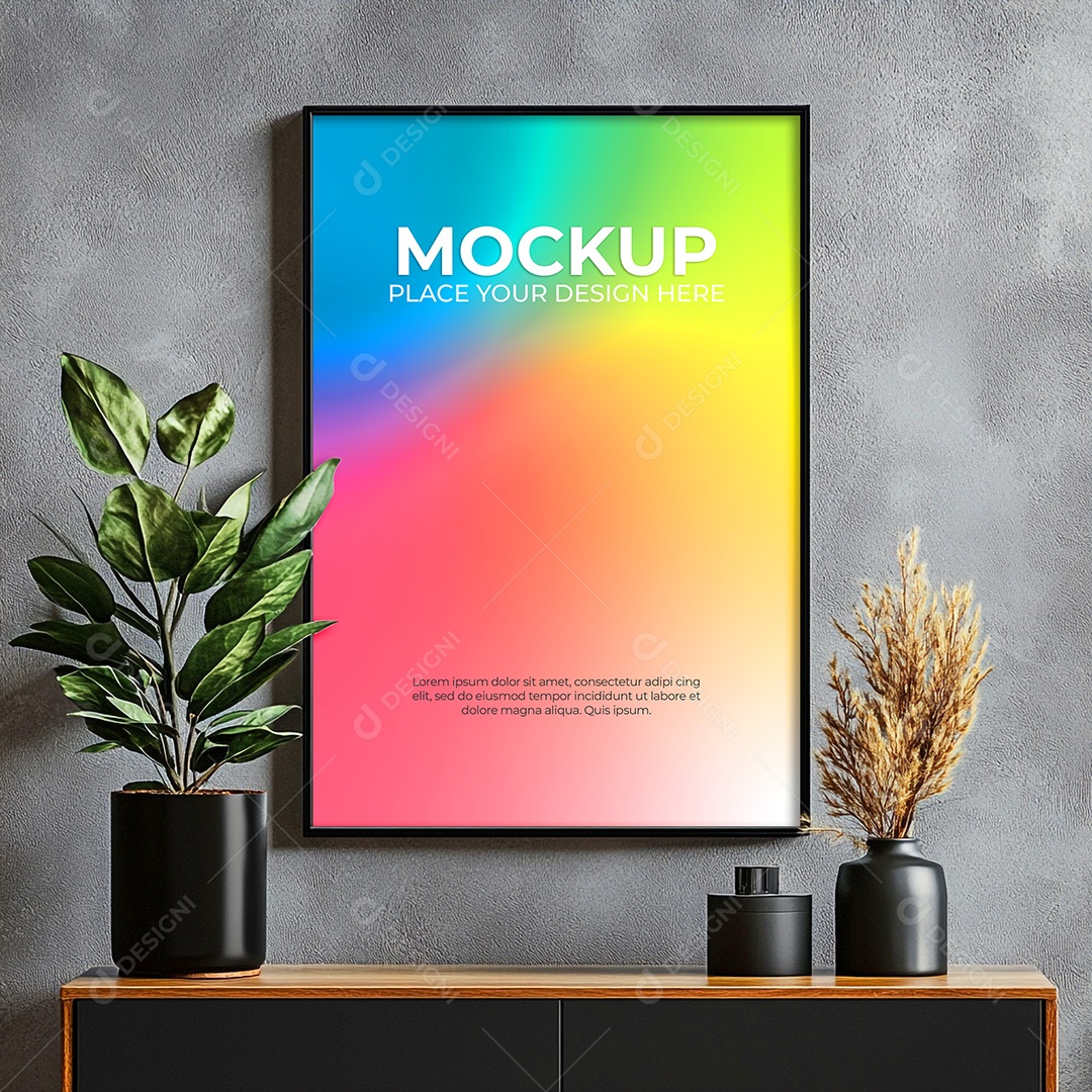 Quadro Mockup PSD Editável