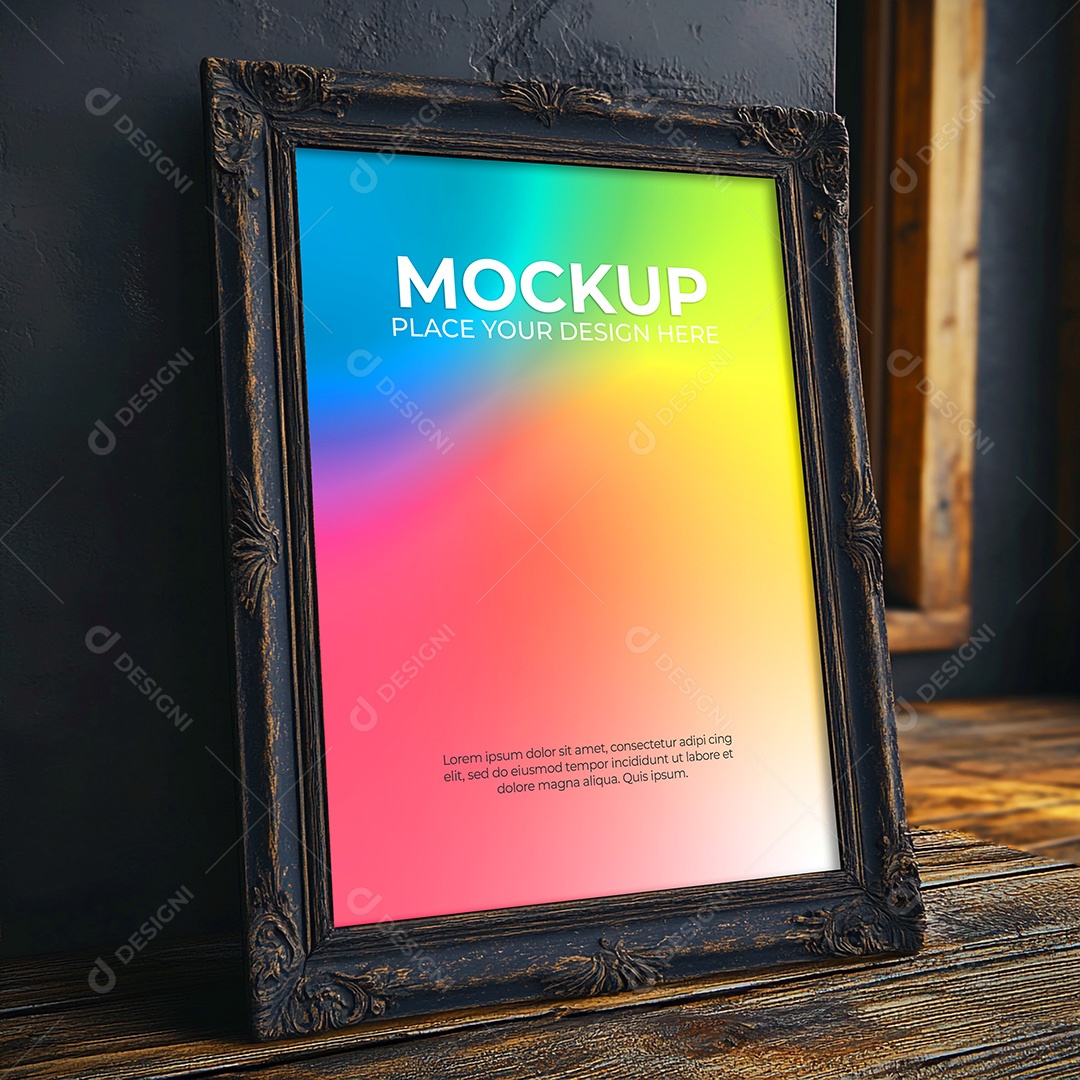 Quadro Mockup PSD Editável