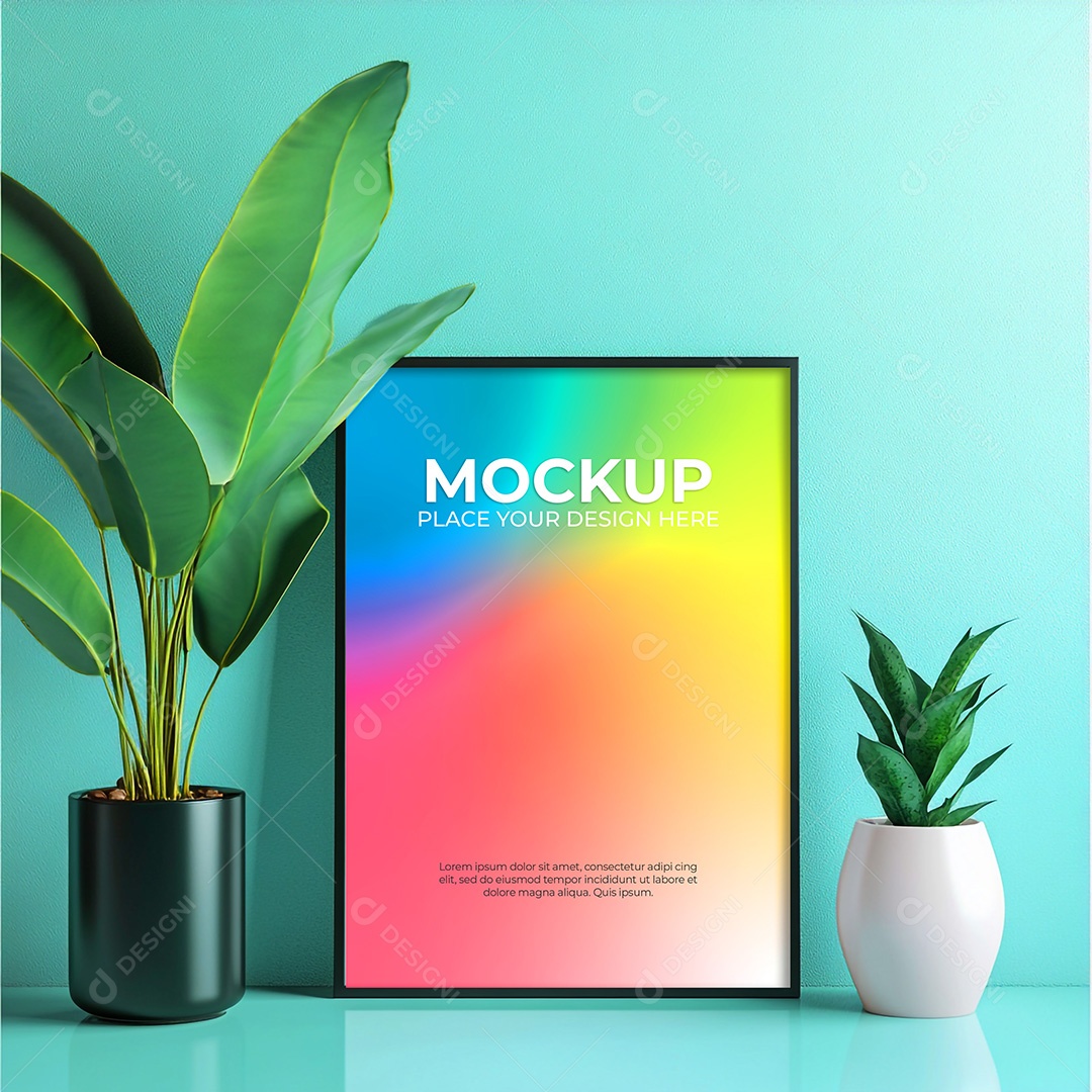 Quadro Mockup PSD Editável