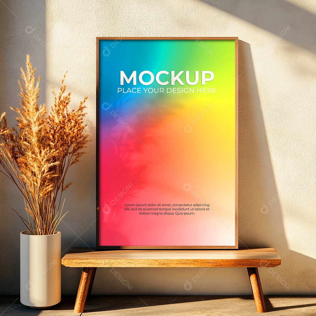 Quadro Mockup PSD Editável