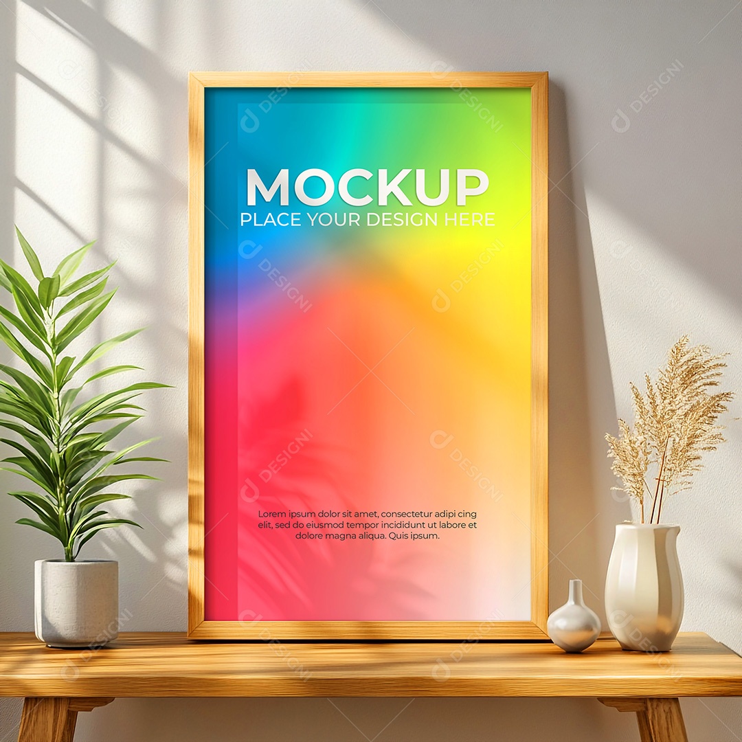 Quadro Mockup PSD Editável