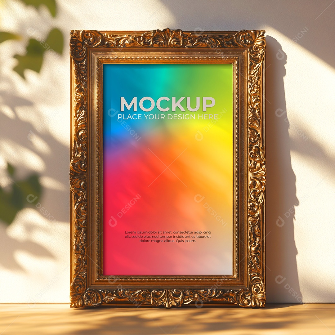 Quadro Mockup PSD editável