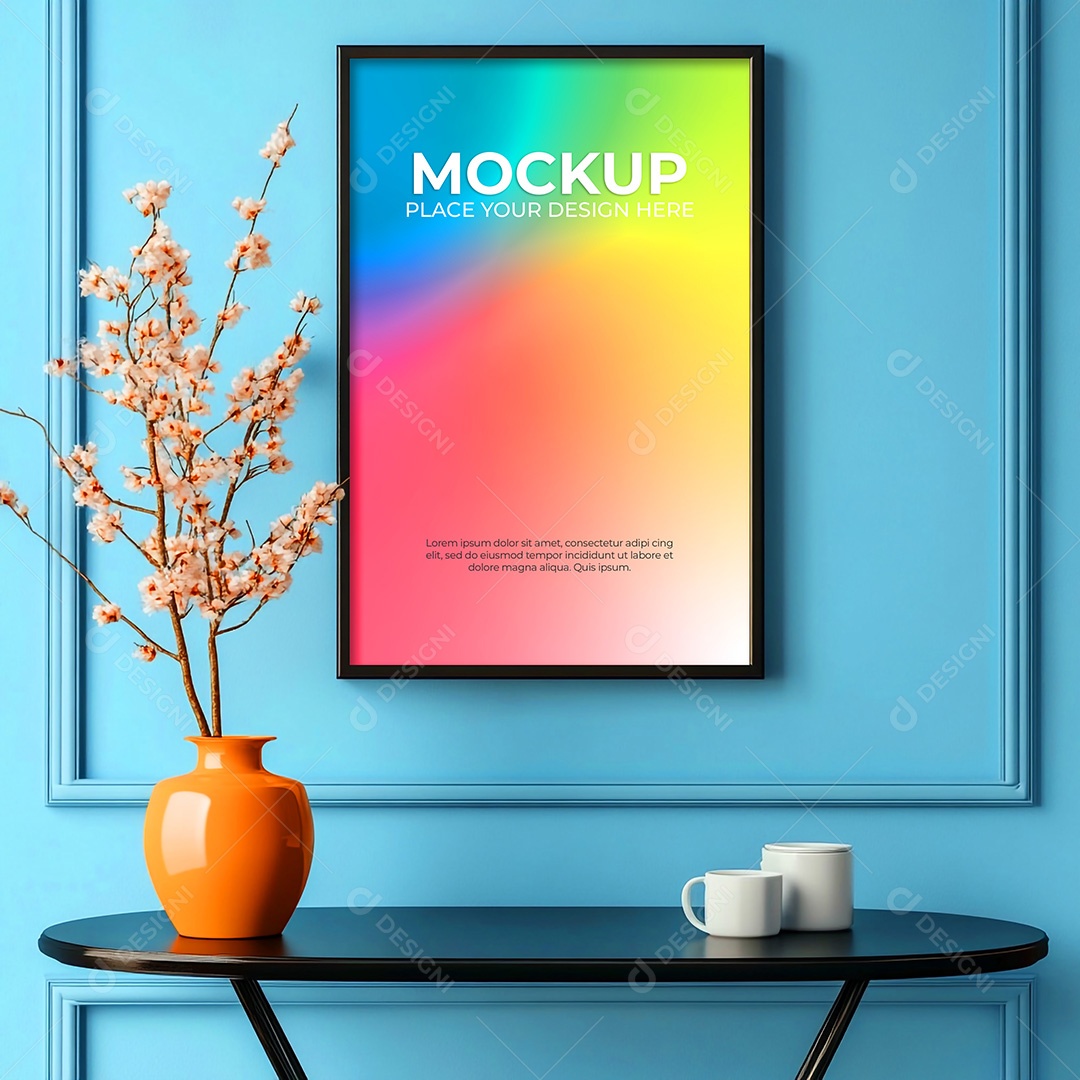 Quadro Mockup PSD Editável