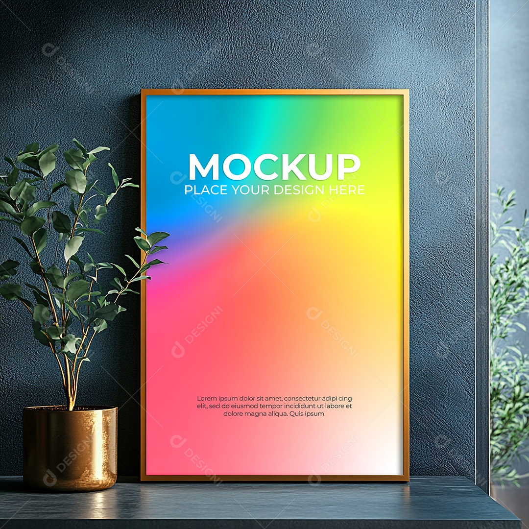 Quadro Mockup PSD Editável