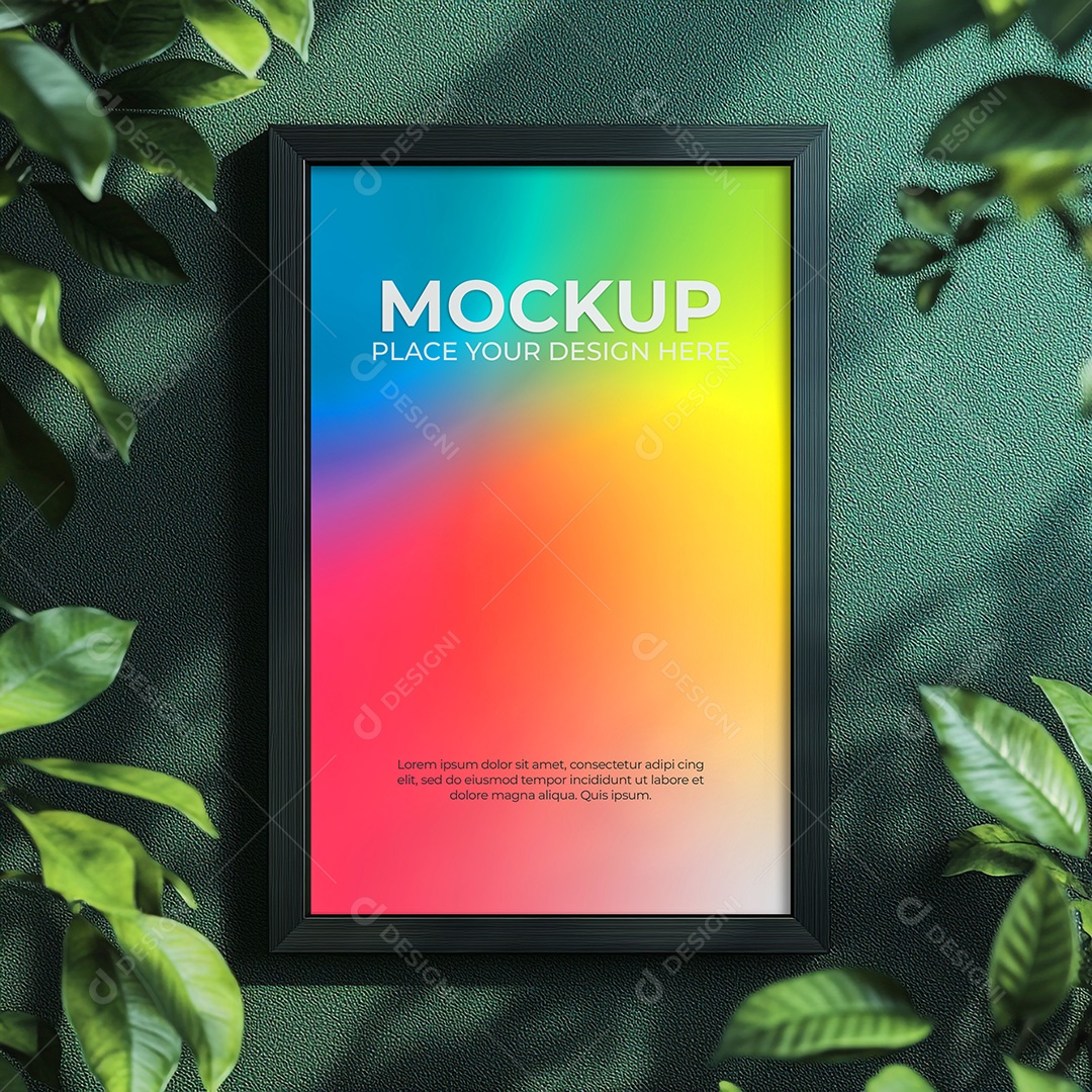 Quadro Mockup PSD Editável