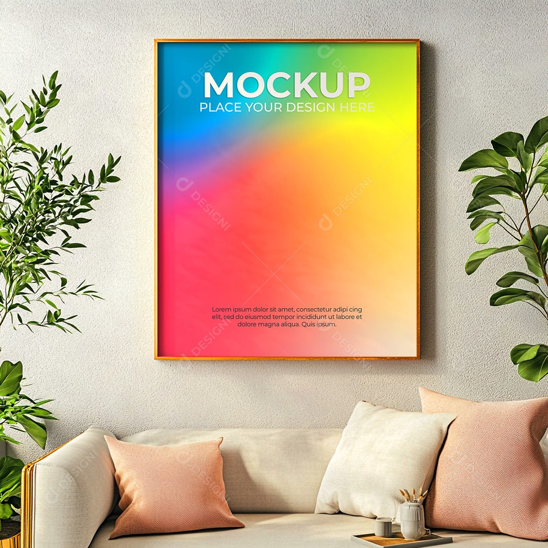 Quadro Mockup PSD Editável