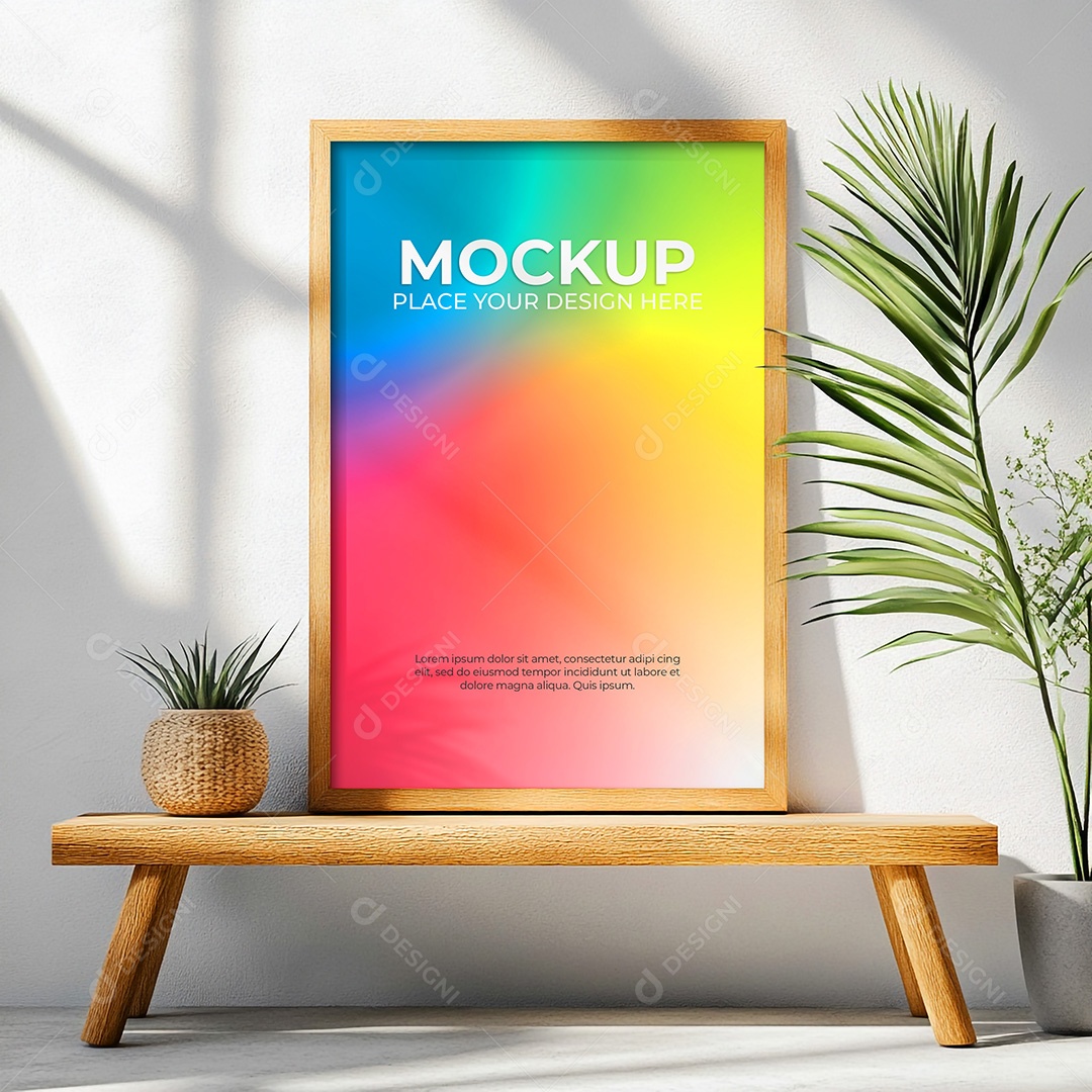 Quadro Mockup PSD Editável