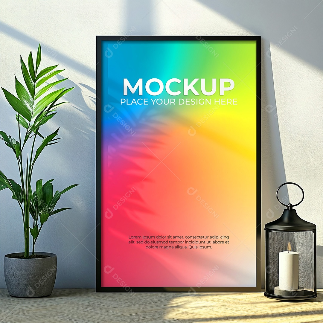 Quadro Mockup PSD Editável